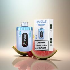 Razz Bar 50K Puffs Hallon Vattenmelon Typ-C 650 mAh 2% Nikotin