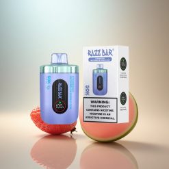 Razz Bar 50K Puffs Jordgubb Vattenmelon Tuggummi 650 mAh 2% Nikotin